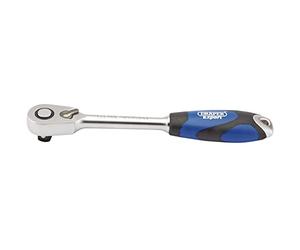 Draper h60mh/SG 60 dientes Micro cabeza reversible trinquete con mango suave, azul, 1/2 pulgada)