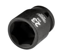 Draper HI-TORQ - Llave de vaso de impacto métrica, 1/2 pulgada cuadrada Dr., 23 mm, acero CR-MO de 6 puntos 20185