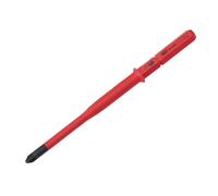 Draper Hoja de destornillador intercambiable XP1000 VDE extradelgada tipo PZ/SL, 16419, herramienta de destornillador eléctrico de precisión, roja