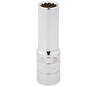 Draper HT-MM/B Hi-Torq 12 Punto Profundo Socket, azul, para muesca cuadrada de 1/2, 13 mm