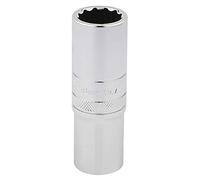 Draper HT-MM/B Hi-Torq 12 Punto Profundo Socket, azul, para muesca cuadrada de 1/2, 18 mm