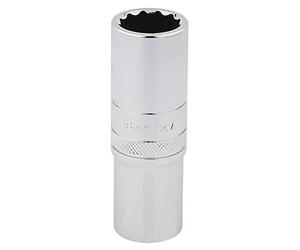 Draper HT-MM/B Hi-Torq 12 Punto Profundo Socket, azul, para muesca cuadrada de 1/2, 18 mm
