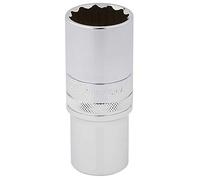 Draper HT-MM/B Hi-Torq 12 Punto Profundo Socket, azul, para muesca cuadrada de 1/2, 24 mm)