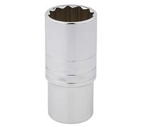 Draper HT-MM/B Hi-Torq 12 Punto Profundo Socket, azul, para muesca cuadrada de 1/2, 27 mm)