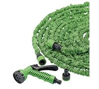 Draper Kit de manguera de riego de jardín expandible de 10 a 30 m, tubo de retroceso resistente a torceduras de 10 mm, manguera de jardinería de largo alcance BSP Connectivy de 1/2 y 3/4 pulgadas,