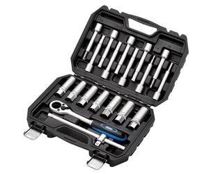 Draper Kit de tuercas de amortiguador de 19 piezas, 1/2 pulgada cuadrada Dr. - 13604 - Acero CRV