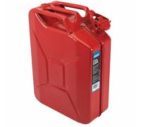Draper Lata de combustible de acero - rojo 20L, rojo, tamaño 10 mm