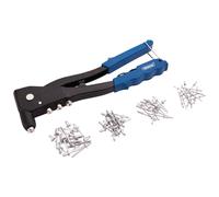 Draper Mano Remachadora Kit para Aluminio Remaches 1 X Funda 100 Mezclado 27843