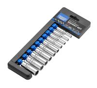 Draper Multi-Vasos Métrico Socket Profundo Juego 0.6cmD 10 Piezas Accesorios