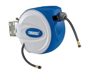Draper rah10 carrete de manguera de aire retráctil, azul, 10 m