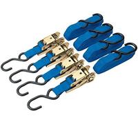 Draper rtdsb/4 375 kg correa de amarre de trinquete conjunto, azul, juego de 4