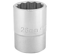 Draper T-MM/B 3/4 Square Drive 12 Point Socket (26 mm), Azul, 26 mm