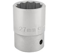 Draper T-MM/B 3/4 Square Drive 12 Point Socket (27 mm), Azul, 27 mm