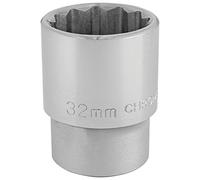 Draper T-MM/B - Llave de vaso cuadrada 3/4 (32 mm), azul, 32 mm