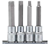 Draper t-tx/4/100 1/2 "SQ. DR. TX STAR & # 174; Socket Bit Set (4 piezas), color azul