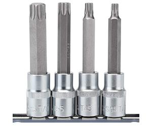 Draper t-tx/4/100 1/2 "SQ. DR. TX STAR & # 174; Socket Bit Set (4 piezas), color azul