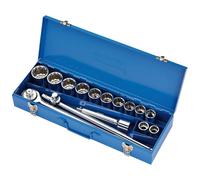Draper td15 m 3/4 "SQ. DR. Set de llaves de vaso (en caja de metal (15 piezas), color azul