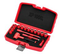 Draper XP1000 VDE Métrico Enchufe Juego 0.6cmD 17 PC Extensión Barras &