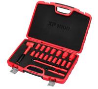 Draper XP1000 VDE Métrico Enchufe Juego 1.3cmD 19 PC Extensión Barras &