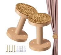 Drapery Holdbacks | Drape Hooks Wall Mount with Screws | 2 Pieces Curtains Holdbacks | for Home Living Room Dining Room Cafe Bathroom Balcony Office Hotel