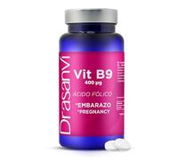 Drasanvi Ácido Fólico 400µg (Vitamina B9) 90 Comprimidos | Preconcepción y Embarazo | Contribuye al Desarrollo Fetal y Formación de Glóbulos Rojos | 1 al Día | Vegano y Sin Gluten