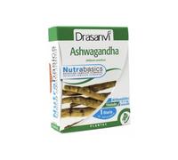 DRASANVI NUTRABASICS ASHWAGANDHA - Ayuda a mantener la RELAJACIÓN y el bienestar físico y MENTAL - VEGANO - SIN GLUTEN - 30 cápsulas vegetales
