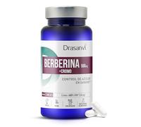 Drasanvi Berberina 500 mg + Cromo | 60 Cápsulas Veganas | 2 meses de Suministro | Apoyo al Metabolismo de la Glucosa y Carbohidratos | Control de Peso | Sensibilidad a la Insulina | Sin Gluten