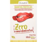Drasanvi Caja Barrita Proteica Yogurt Manzana Chocolate Blanco 4X35G Zero Remordimientos 140 g
