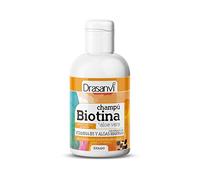 DRASANVI CHAMPÚ BIOTINA Y ALOE VERA PARA CABELLOS SECOS Y APAGADOS - Biotina + Aloe Vera + Vitamina B5 + Algas Marinas - VEGANO - 100ml