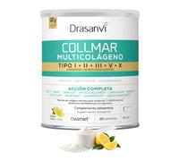 Drasanvi Colageno Complex Acido Hialuronico, Vitamina C, Biotina | Colágeno Marino Hidrolizado 5 tipos|Acción Completa Piel-Uñas-Cabello-Articulaciones-Huesos| Multi Colageno 260g polvo=20días