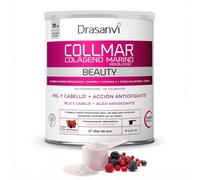Drasanvi Colágeno Marino Hidrolizado Beauty + Ácido Hialurónico | Colágeno con Vitamina C y Biotina |Beauty Collagen Piel Bonita e Hidratada| Sabor Frutos Bosque, 275 GR= 27 días | COLLMAR
