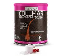Drasanvi COLLMAR Colágeno Marino Hidrolizado + Biotina, Queratina, Selenio, Zinc y Extracto de Bambú | Cabellos Débiles y Finos| | Alta Dosis 5.000 mg/día | 350g de Polvo = 35 Días | Sabor Cereza