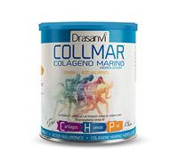 Drasanvi COLLMAR Colágeno Marino Hidrolizado con Ácido Hialurónico, Vitamina C |Sin edulcorantes | Máx. asimilación 9.660 mg/dia | 275g de polvo | Sabor Vainilla