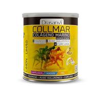 Drasanvi COLLMAR Colágeno Marino Hidrolizado + Cúrcuma con Magnesio, Vitamina C, Ácido Hialurónico para bienestar articular y muscular, asimilación 9.355 mg/día, 300 g de polvo = 26 días, Sabor Limón