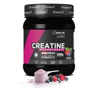 Drasanvi Creatina Monohidratada 500g Sabor Frutos del Bosque | 3g por Dosis | 200 MESH Micronizada | Mejora Fuerza y Rendimiento en Alta Intensidad | Vegana | Sport Live