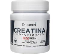 Creatina Monohidratada Pura 300g | 100% Monohidrato sin Mezclas | Micronizada 200 Mesh | Sin Sabor, Vegana, Sin Aditivos | 88 Dosis de 3,4g de Creatina | Fabricada en España | Drasanvi