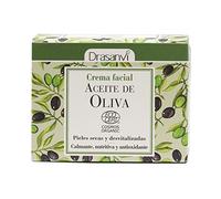 DRASANVI CREMA FACIAL DE ACEITE DE OLIVA CERTIFICADO BIO - Aceite de Oliva Virgen + Aceite de Mandarina + Aceite de Lavandín - Pieles secas y desvitalizadas - VEGANO - 50ml