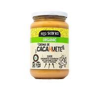 Drasanvi ECOSANA CREMA DE CACAHUETE CERTIFICADO BIO by - Fuente de proteínas - Alto contenido en fibra - 100% cacahuetes ecológicos - VEGANO - SIN GLUTEN - 350g