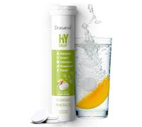 DRASANVI ELECTROLITOS Sin Azúcar | Tabletas Efervescentes de Hidratación + Vitaminas (C, B6, B12) | MAGNESIO, POTASIO y SODIO | Recuperación Muscular y Energía | 18 Comprimidos Sabor Mango