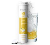 DRASANVI ELECTROLITOS Sin Azúcar | Tabletas Efervescentes de Hidratación + Vitaminas (C, B6, B12) | MAGNESIO, POTASIO y SODIO | Recuperación Muscular y Energía | 18 Comprimidos Sabor Limón