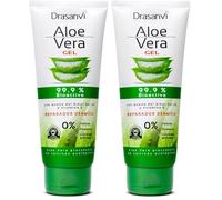 DRASANVI Gel de Aloe Vera con Árbol de Té y Vitamina E | Regenerador Natural para la Piel 100% Natural | Hidratante para el Cuerpo y Rostro | Repara, Calma y Protégé,0% Perfumes y Parabenos,200 ml