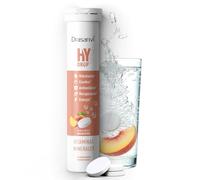 Drasanvi Hydrop Electrolitos Efervescentes | Sin Azúcar | Magnesio, Potasio y Sodio | Vitaminas C, B6 y B12 | Hidratación y Recuperación Muscular | Sabor Melocotón | 18 Comprimidos