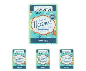 DRASANVI JABÓN ALOE VERA - ANTIINFLAMATORIO - RELAJANTE - Para piel enrojecida - VEGANO - 100g (Paquete de 4)