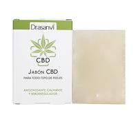 DRASANVI JABÓN CBD - Aceite de Cáñamo orgánico + Cannabidol (CBD) - Propiedades antioxidantes, seborreguladoras y calmantes - VEGANO - 100g