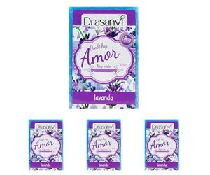 DRASANVI JABÓN DE LAVANDA - Elimina IMPUREZAS - Regula la HIDRATACIÓN - VEGANO - 100g (Paquete de 4)