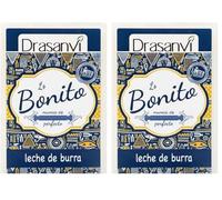 DRASANVI JABÓN LECHE DE BURRA - Propiedades nutritivas, despigmentantes y antioxidantes - Ideal para pieles secas y como tratamiento antiedad - 100g (Paquete de 2)