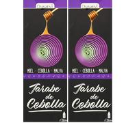 DRASANVI JARABE DE CEBOLLA ADULTOS - Miel + Extracto de cebolla + Malva + Aceite esencial de pino - Ayuda a suavizar la garganta - SIN GLUTEN - 250ml (Paquete de 2)