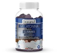 DRASANVI MELATONINA GOMINOLAS 1,9 mg CON VITAMINA B6| Gominolas para dormir sabor CEREZA | Melatonina pura SIN AZUCAR | Gominolas melatonina ayudan a dormir | Sueño de calidad | 45 gummies = 45 días