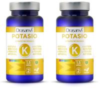DRASANVI MINERAL CITRATO DE POTASIO - Contribuye al mantenimiento de la tensión - VEGANO - SIN GLUTEN - 90 comprimidos (Paquete de 2)
