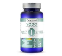 DRASANVI MINERAL YODO - Contribuye a la producción normal de la función tiroidea normal y al metabolismo energético normal - VEGANO - SIN GLUTEN - 60 comprimidos